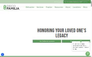 Deco Familia Rosecrans Funeral Home website