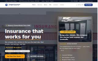 Original Insurance Services website