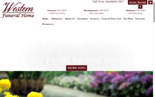 Western Funeral Home & Cremation - Downey website