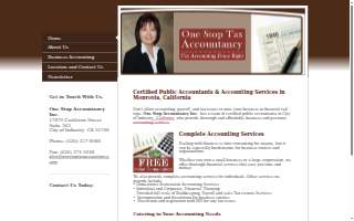 One Stop Tax Accountancy website