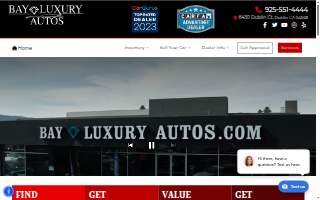 Bay Luxury Autos Dublin website
