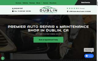 Dublin Auto Care website