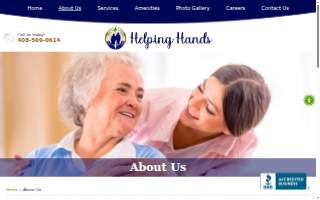 Helping Hands Board and Care Facility website