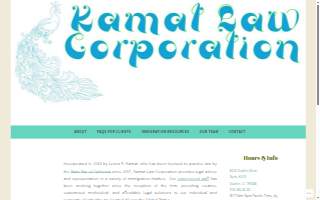 Kamat Law Corporation website