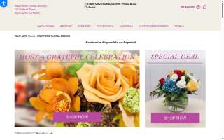 Stanford Floral Design of East Palo Alto website