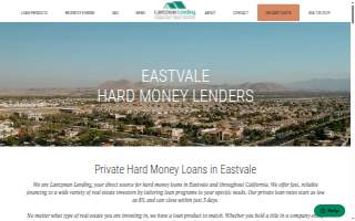 Hard Money Lenders Eastvale CA website