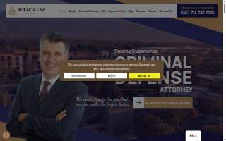 Kolacia Law Firm of Eastvale website