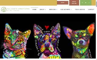 All God's Creatures Animal Hospital website