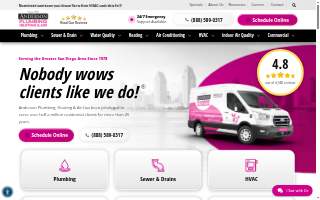 Anderson Plumbing, Heating & Air of El Cajon website