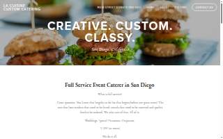 La Cuisine Custom Catering website