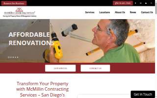McMillin Contracting website