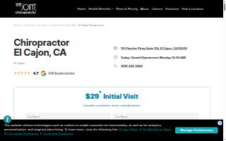 The Joint Chiropractic website