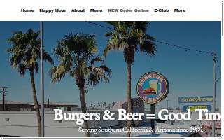 Burgers & Beer website