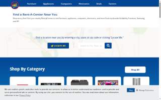 Rent-A-Center of Oneida website
