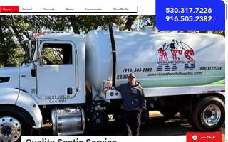 American Foothill Septic of El Dorado Hills website