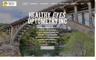 Healthy Eyes Optometry Inc of El Dorado Hills website