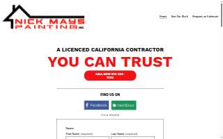 Nick Mays Painting website