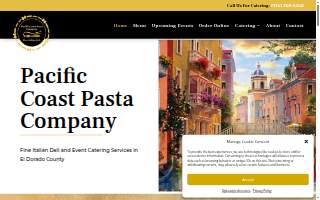 Pacific Coast Pasta Co. - Fine Italian Deli & Catering website
