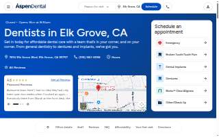 Aspen Dental - Elk Grove website