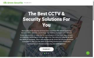Elk Grove Security Systems website