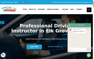 Guaranteed License Driving School website