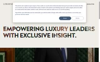 Luxury Day Spa website