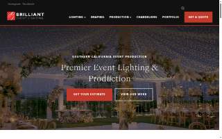 Brilliant Event Lighting website