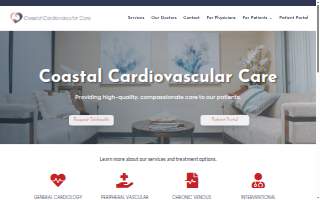 Coastal Cardiovascular Care website