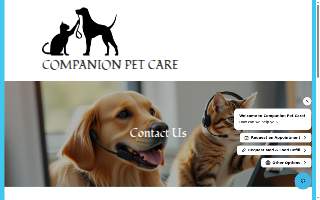 Companion Pet Care website