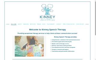 Kinney Speech Therapy website