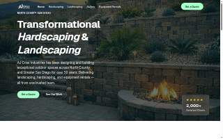 AJ Criss Industries Landscaping website
