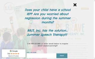 Be Brave Speech Therapy, Inc. website