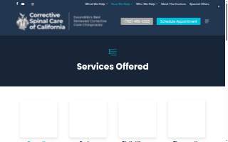Corrective Spinal Care of California website