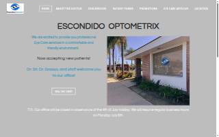 Escondido Optometrix website