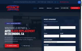 Grace Auto Glass of Escondido website