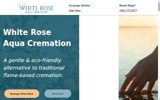 White Rose Aqua Cremation, Inc. website