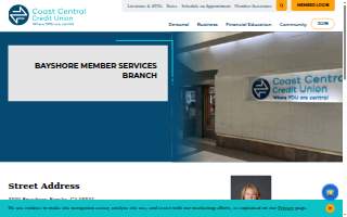 Coast Central Credit Union Bayshore Mall website