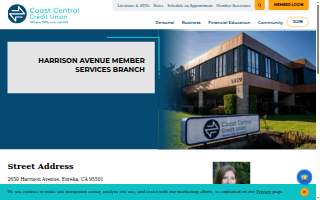 Coast Central Credit Union Harrison website