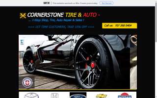 Cornerstone Tire & Auto Eureka CA website