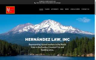 Hernandez Law, Inc website