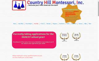 Country Hill Montessori, Inc. website
