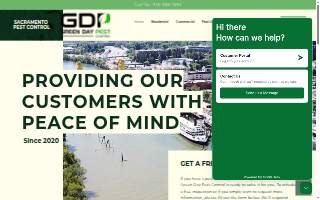 Green Day Pest Control of Fair Oaks website
