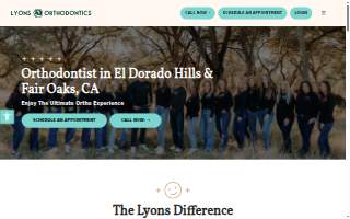 Lyons Orthodontics of Fair Oaks website