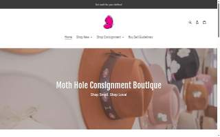 Moth Hole Consignment Boutique website