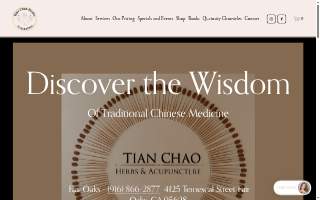Tian Chao Herbs & Acupuncture Fair Oaks website