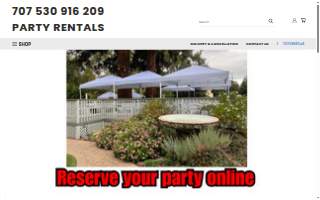 707 Party Rentals of Fairfield website