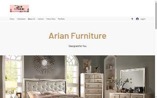 Arian Furniture of Fairfield website