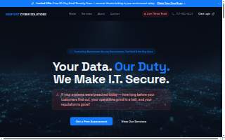 Midpoint Cyber Solutions website