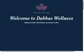 Dabbas Wellness Massage website