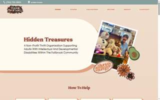 Hidden Treasures Thrift Store of Fallbrook website